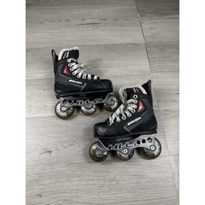 Bauer Vapor X300R jr youth Inline Hockey X40 Skates Hi-Lo Wheels US Shoe Y 11